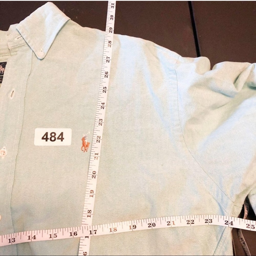 Ralph Lauren Blake Teal Cotton Button Down - Picture 4 of 4